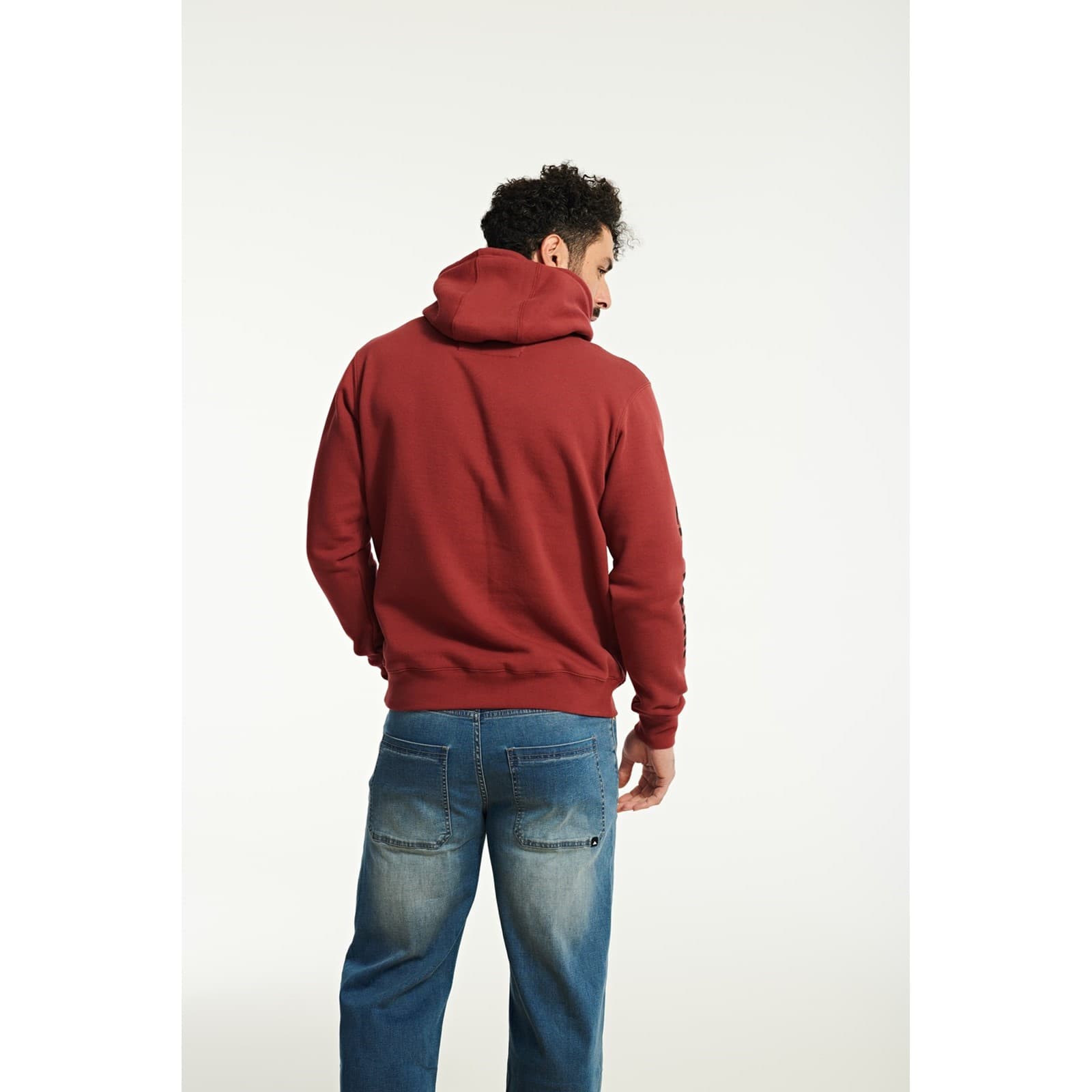 Caterpillar Trademark Banner Hooded Sweatshirt Size 4XL Red Brick 38520-71792-09