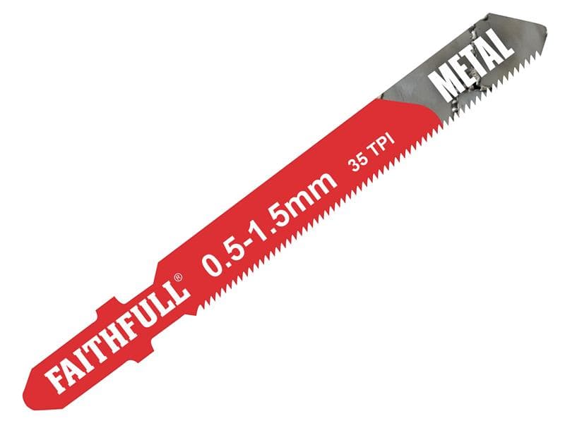 Faithfull Metal Cutting Jigsaw Blades Pack Of 5 T118G