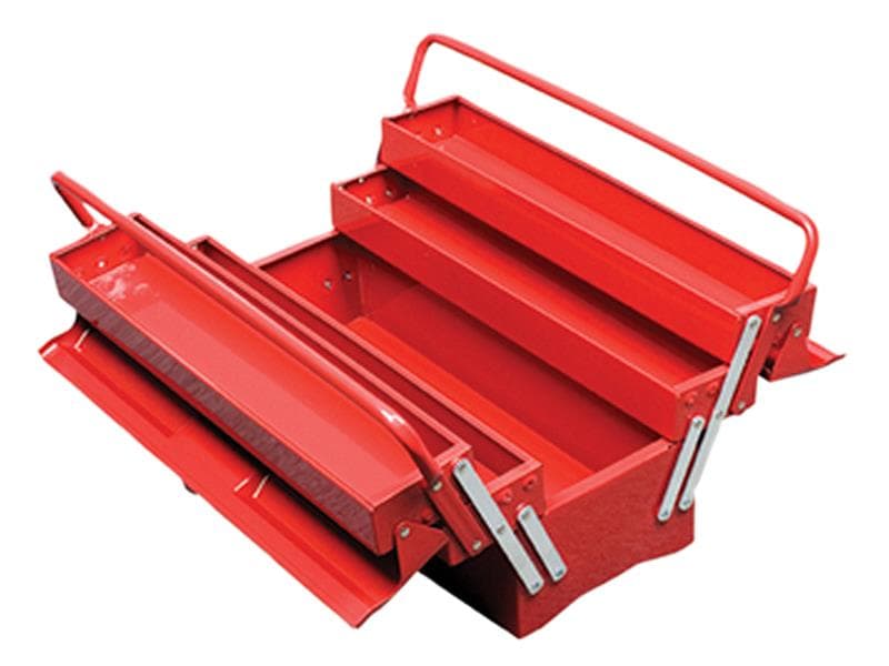 Faithfull NTBC122B Metal Cantilever Toolbox - 5 Tray 49Cm (19In)