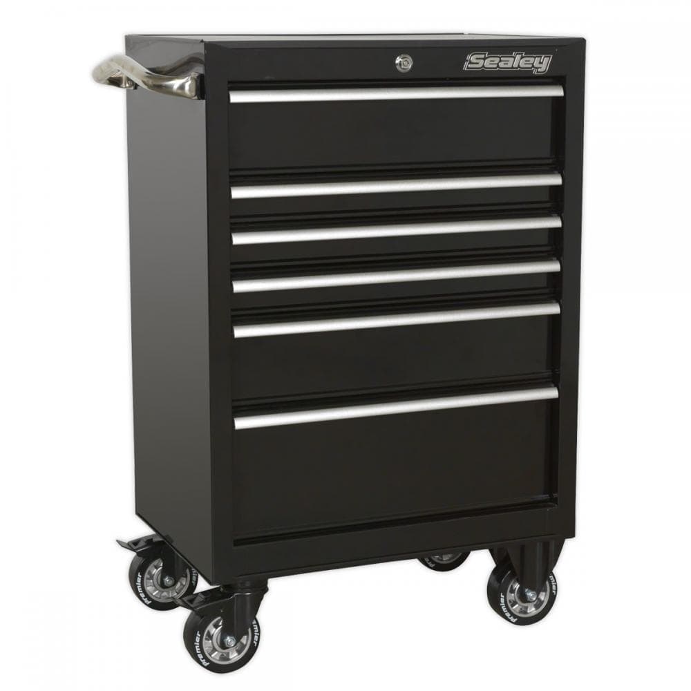 Sealey PTB67506 Rollcab 6 Drawer 675Mm Heavy-Duty Black