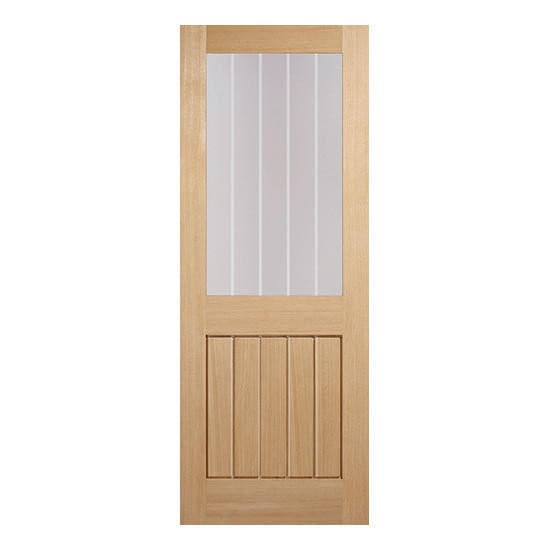 Mexicano Oak Glazed Half Light Internal Door