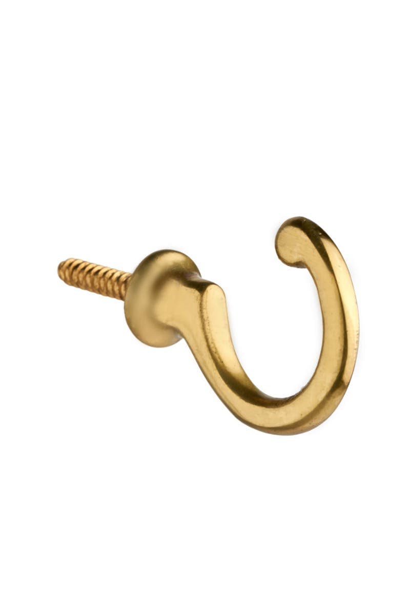 Regal Solid Hook - Polished Brass - Hardware Solutions