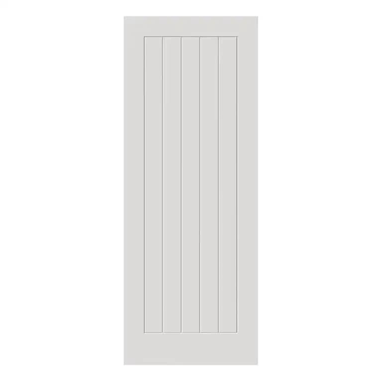 Thames Cottage Style White Interior Door With Grooved Centre Panel - Primed - 35 x 1981 x 610mm