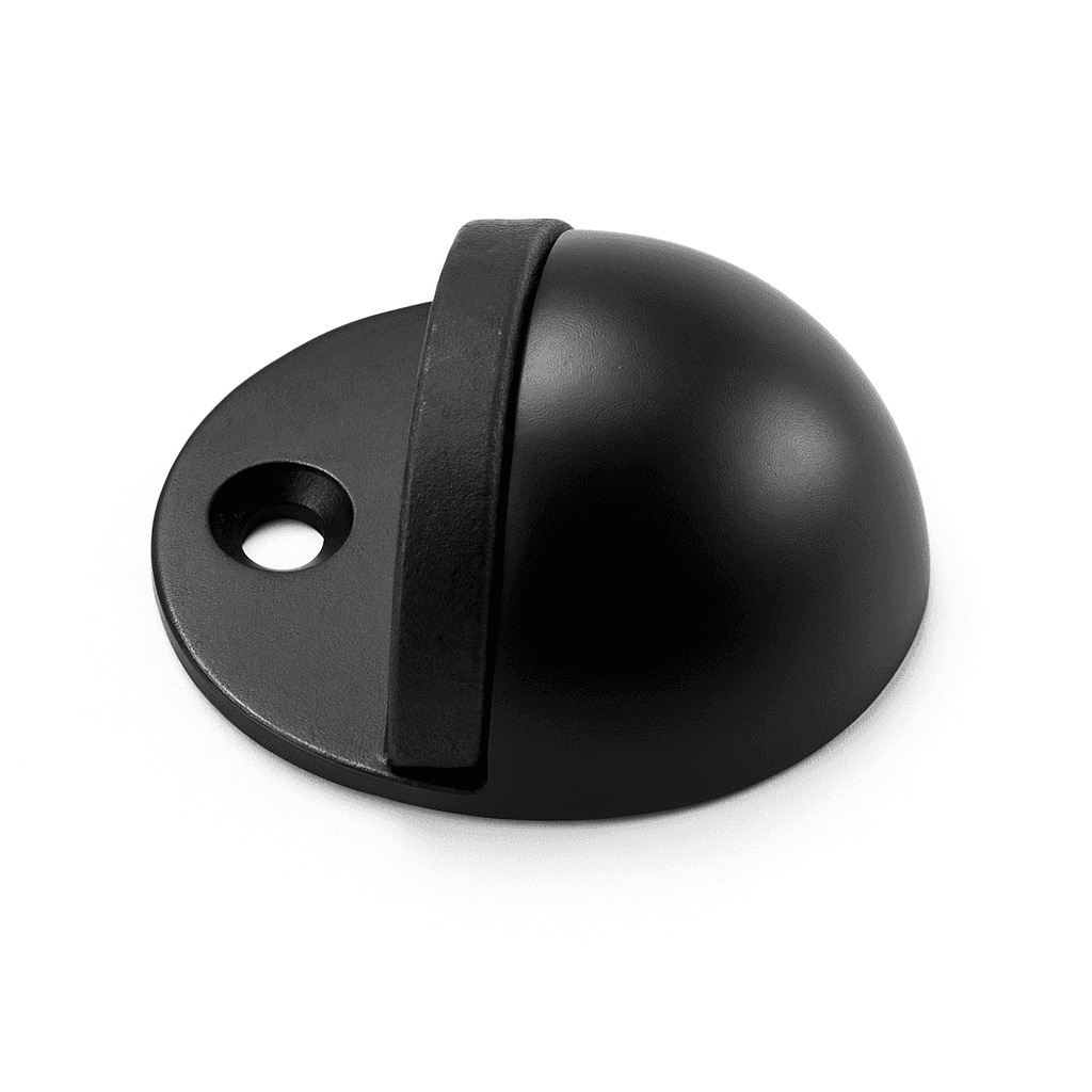 Floor Mounted Oval Door Stop Matte Black