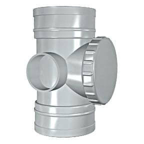 Davant 110Mm Solvent Soil D/S Access Pipe Black SB32