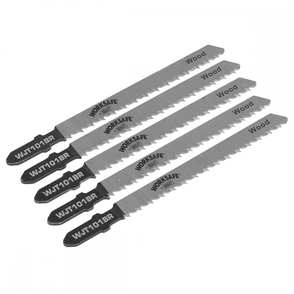 Sealey WJT101BR Jigsaw Blade Wood & Plastics 75Mm 10Tpi - Pack Of 5
