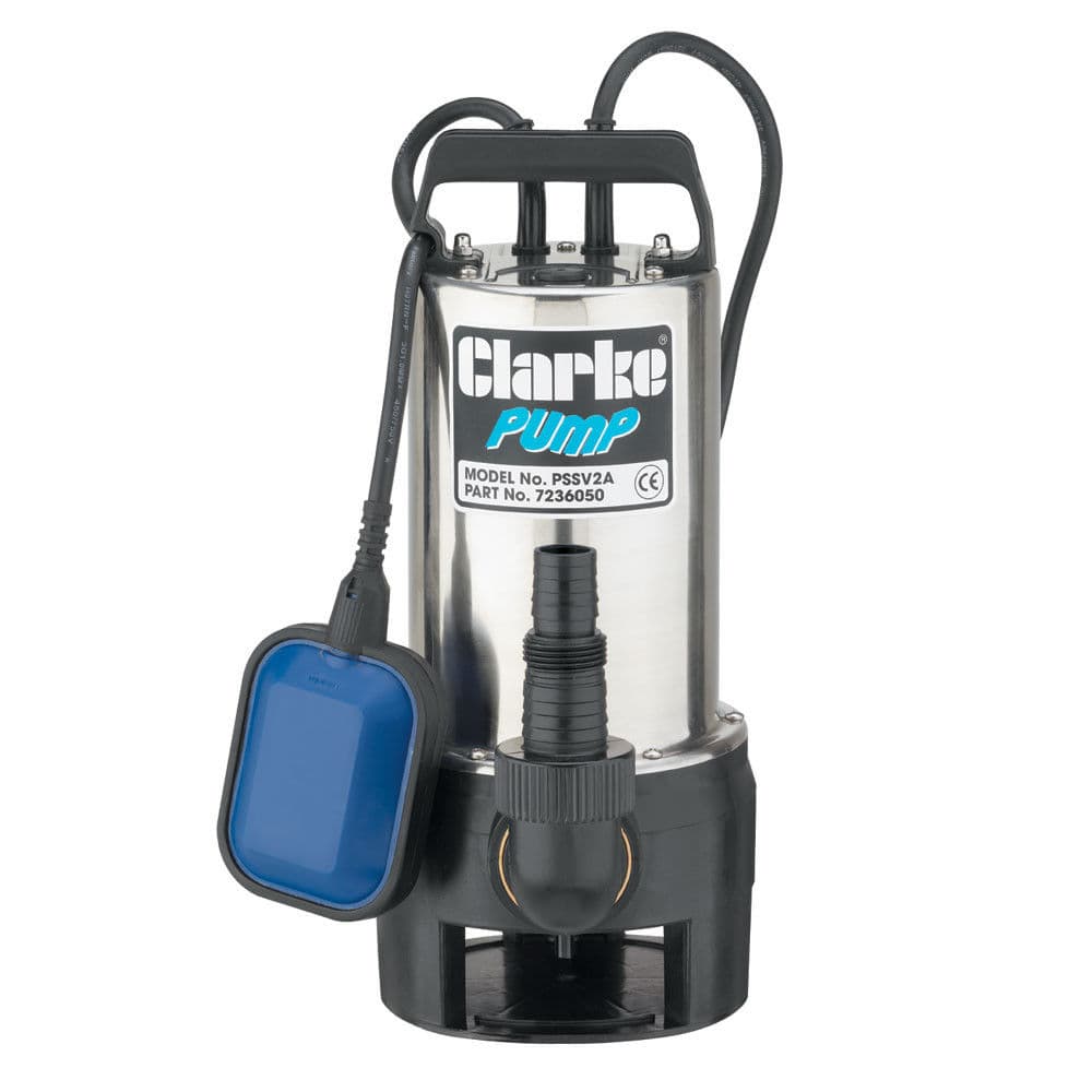 Clarke 7236050 Pssv2A 1 Stainless Steel Dirty Water Submersible Pump