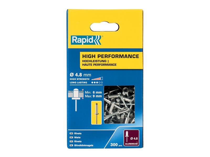 Rapid 5001436 High Performance Rivets 4.8 X 12Mm (Box 300)