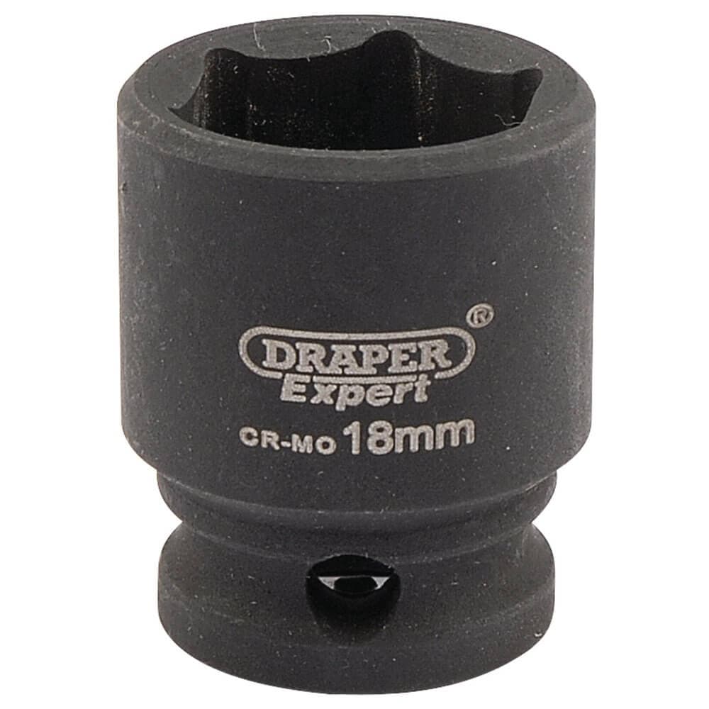 Draper Expert 06878 Expert Hi-Torq® 6 Point Impact Socket 3/8in Sq. Dr. 18Mm each