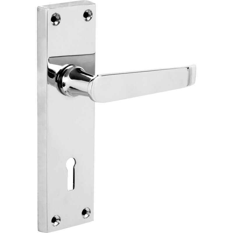 4Trade Victorian Lever Lock Handle Chrome