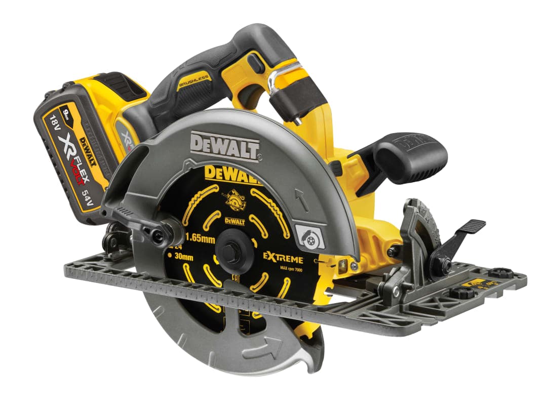 DEWALT Power Tools DCS579X2 XR FlexVolt Circular Saw 190mm 54V 2 x 9.0Ah Li-ion DCS579X2-GB