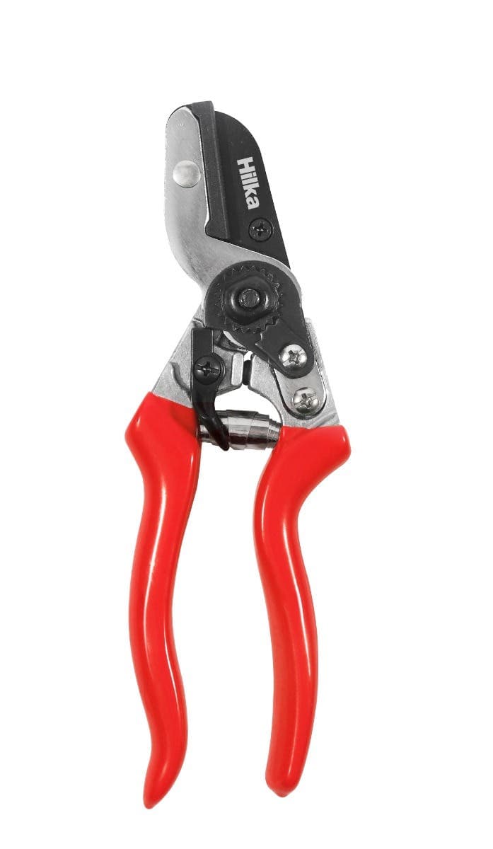 Hilka Deluxe Heavy Duty Anvil Secateurs - Soft Grip Handle / PTFE Blade Rust Resistant