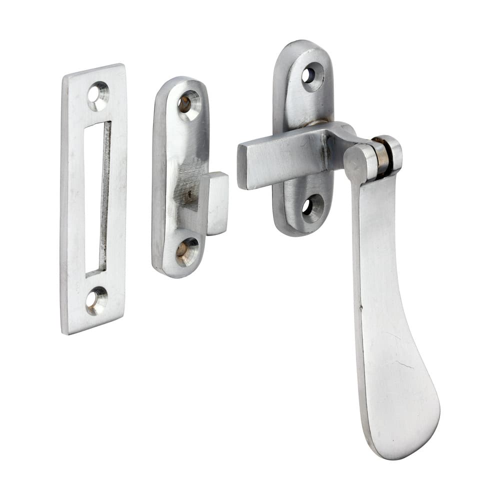 Timco Hook & Mortice Plate Casement Fastener - Satin Chrome Bag 1 949353