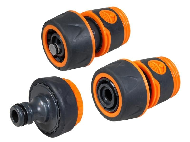 Faithfull 3/4In Plastic Hose Fittings Kit 3 Piece