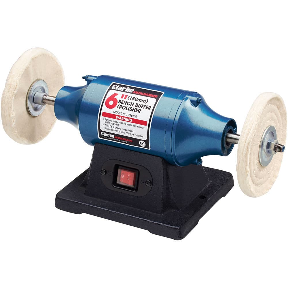 Clarke 6500485 Cbb150 250W 6ftft Bench Buffer/ Polisher (230V)