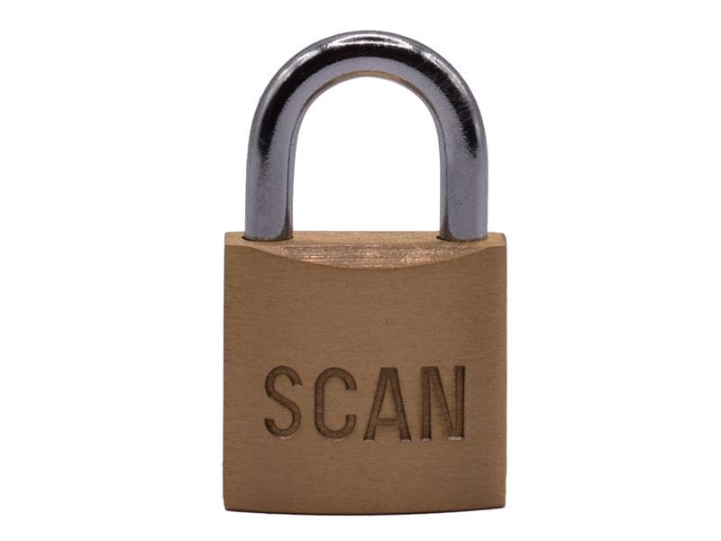 Scan BC7525 Brass Padlock 25Mm
