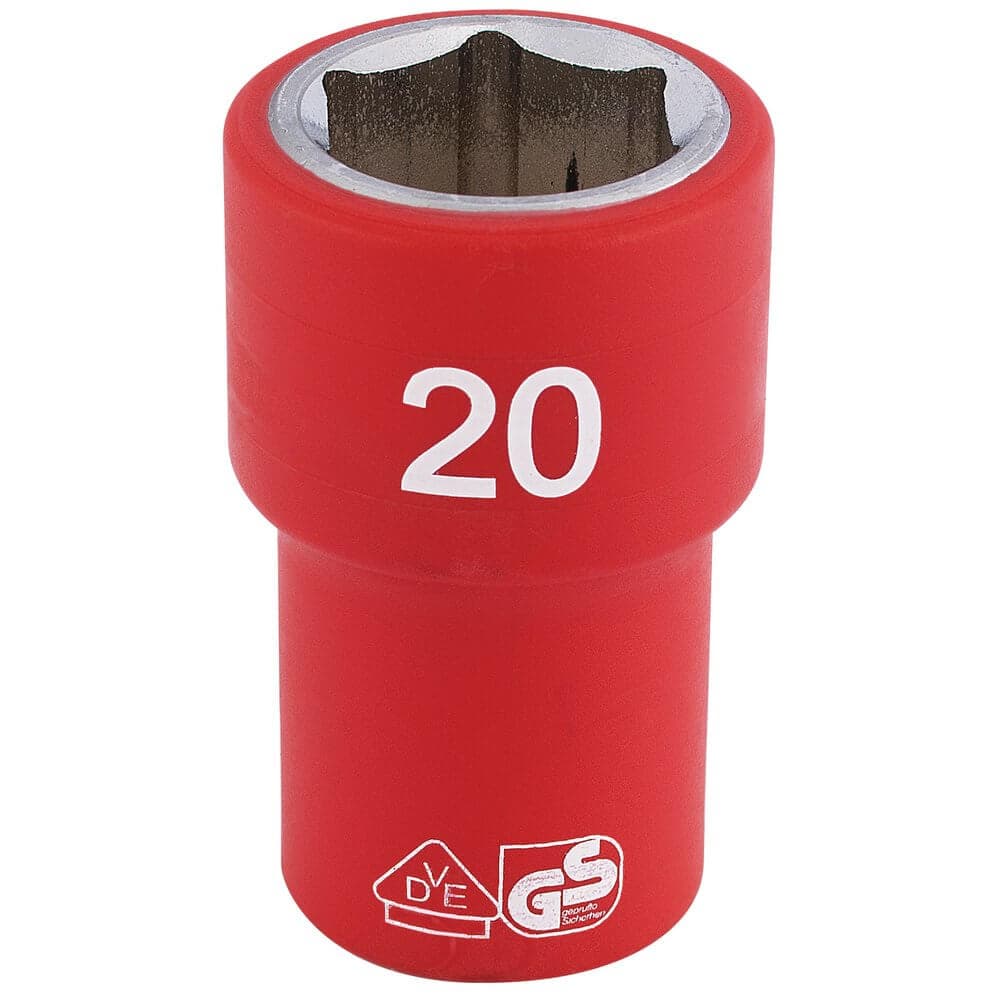 Draper Expert 31882 Fully Insulated Vde Socket 1/2in Sq. Dr. 20Mm each