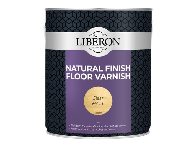 Liberon Natural Finish Floor Varnish Clear Matt 2.5 Litre 003558