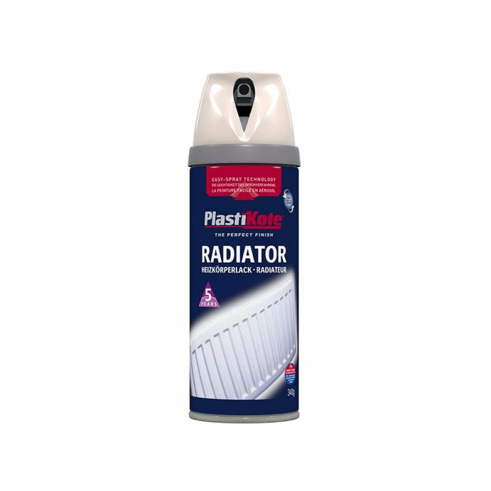 Plastikote 026101 Twist & Spray Radiator Magnolia 400Ml