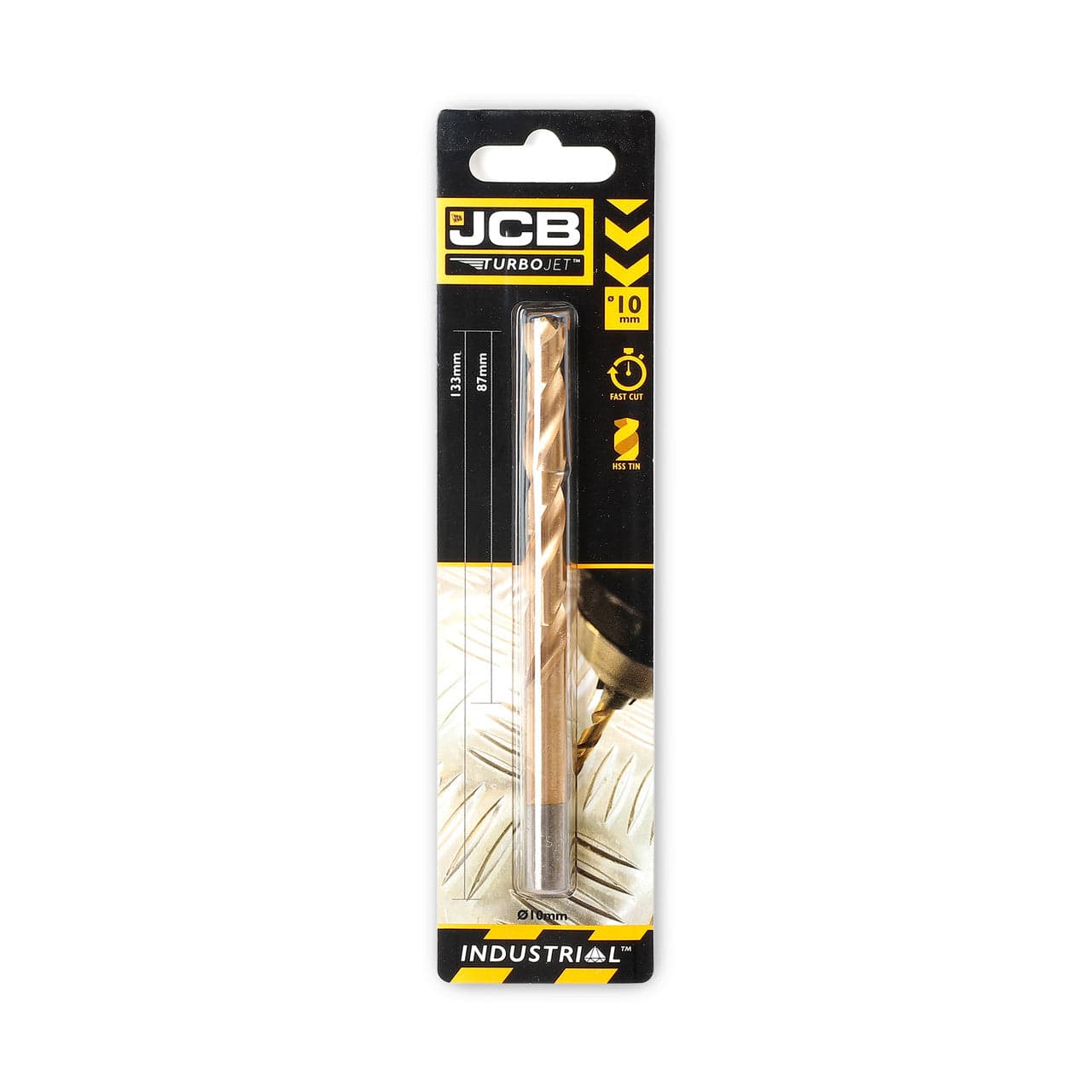 JCB 10 x 133mm 7 Point HSS Drill Bit TurboJet | 5055803318826