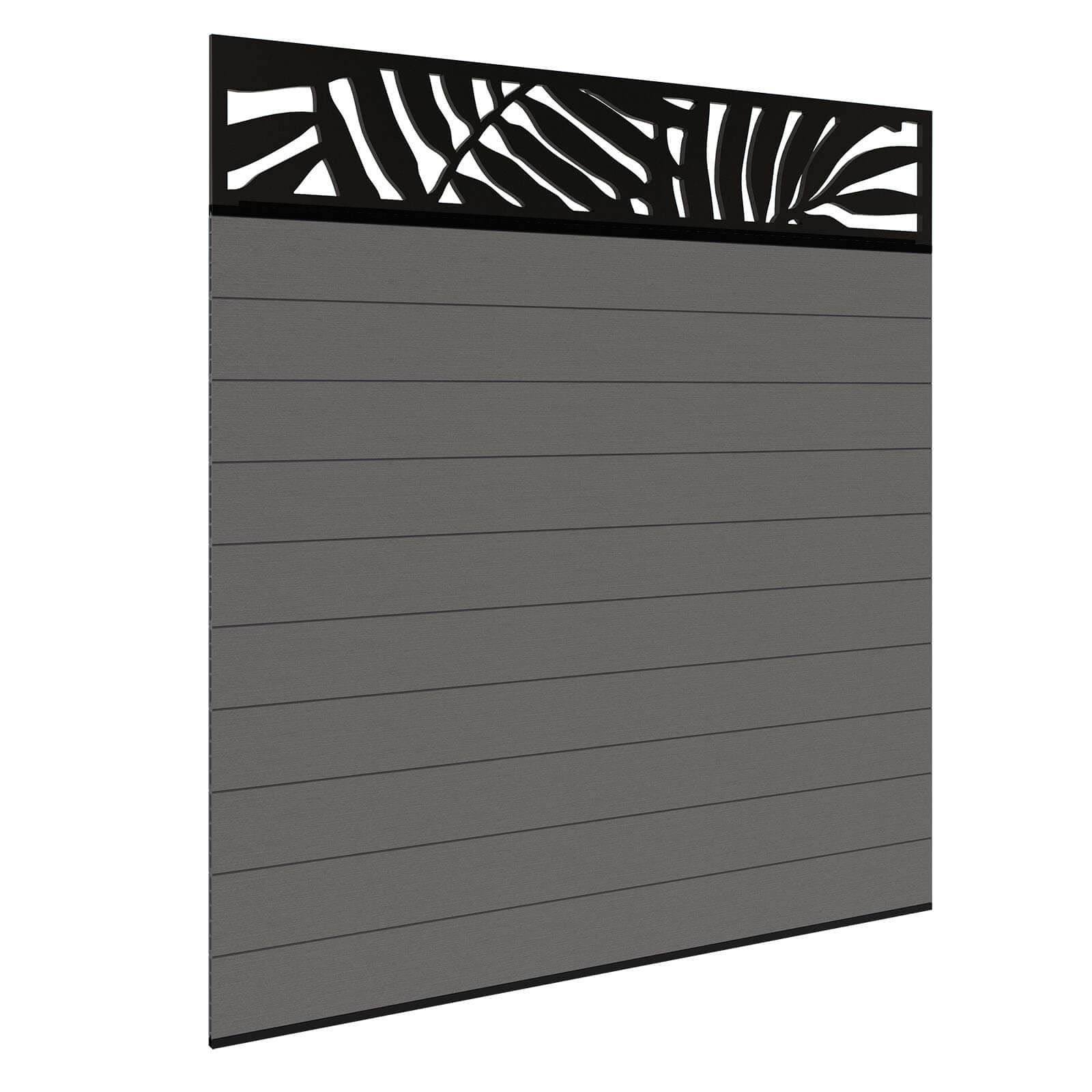 Composite Fence Panels - Ash Without Posts 1.8m
