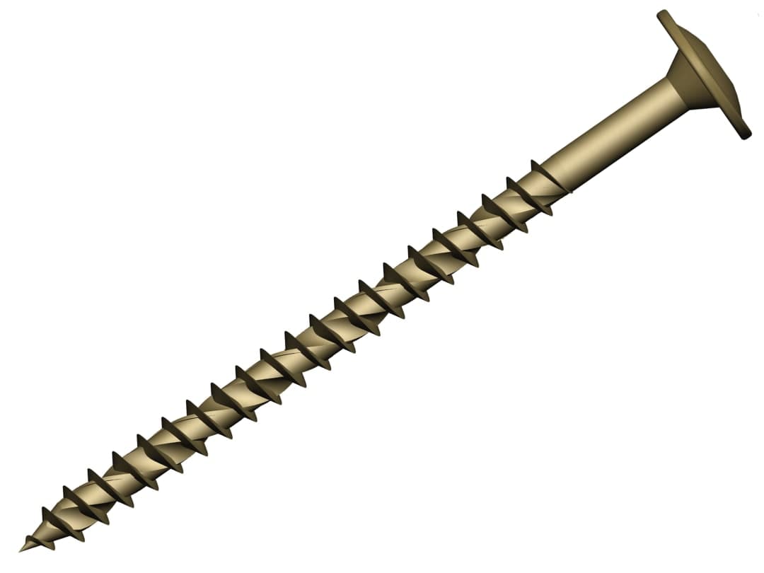 ForgeFix Wafer Head TORX® Compatible Construction T40 Screws Tan 8x300mm Tub 25 FFCS8300