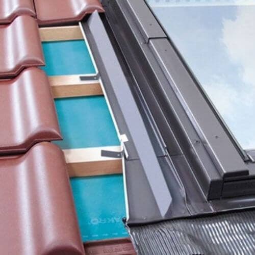 Pitched Roof Window Flashing For Interlocking Tiles Up To 45mm Profile Recessed Style - 940mm x 1600mm