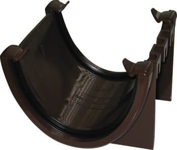 FloPlast Deepflow/ Hi-Cap Gutter Union Bracket - 115mm x 75mm Brown