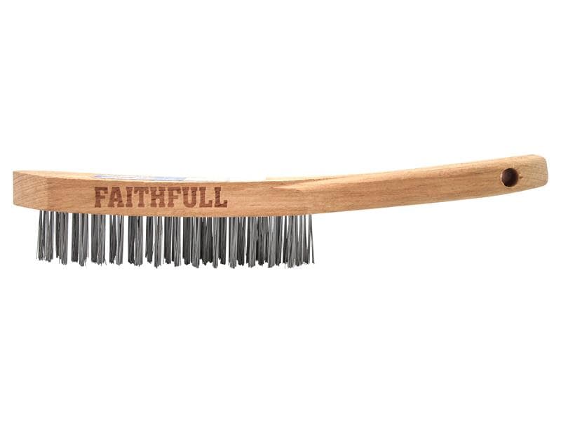 Faithfull Heavy-Duty Scratch Brush Four Row