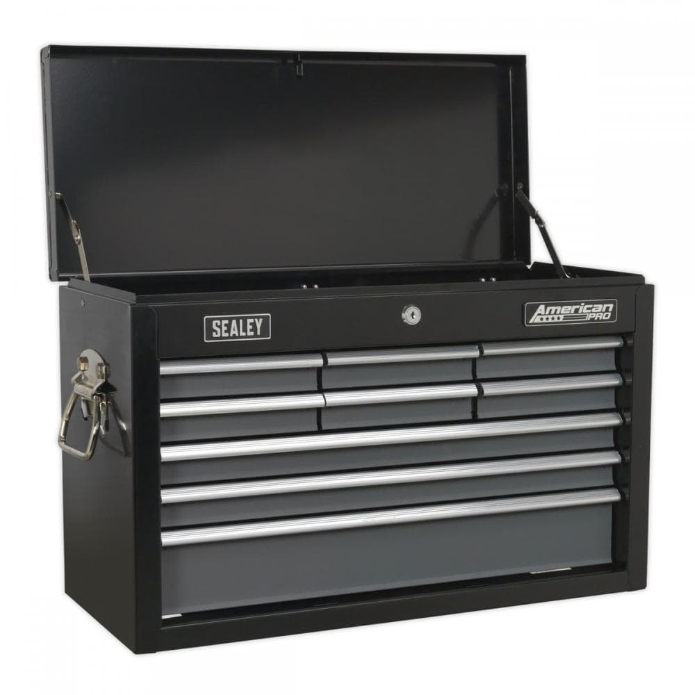 Sealey AP2509B Topchest 9 Drawer With Ball-Bearing Slides - Black/Grey