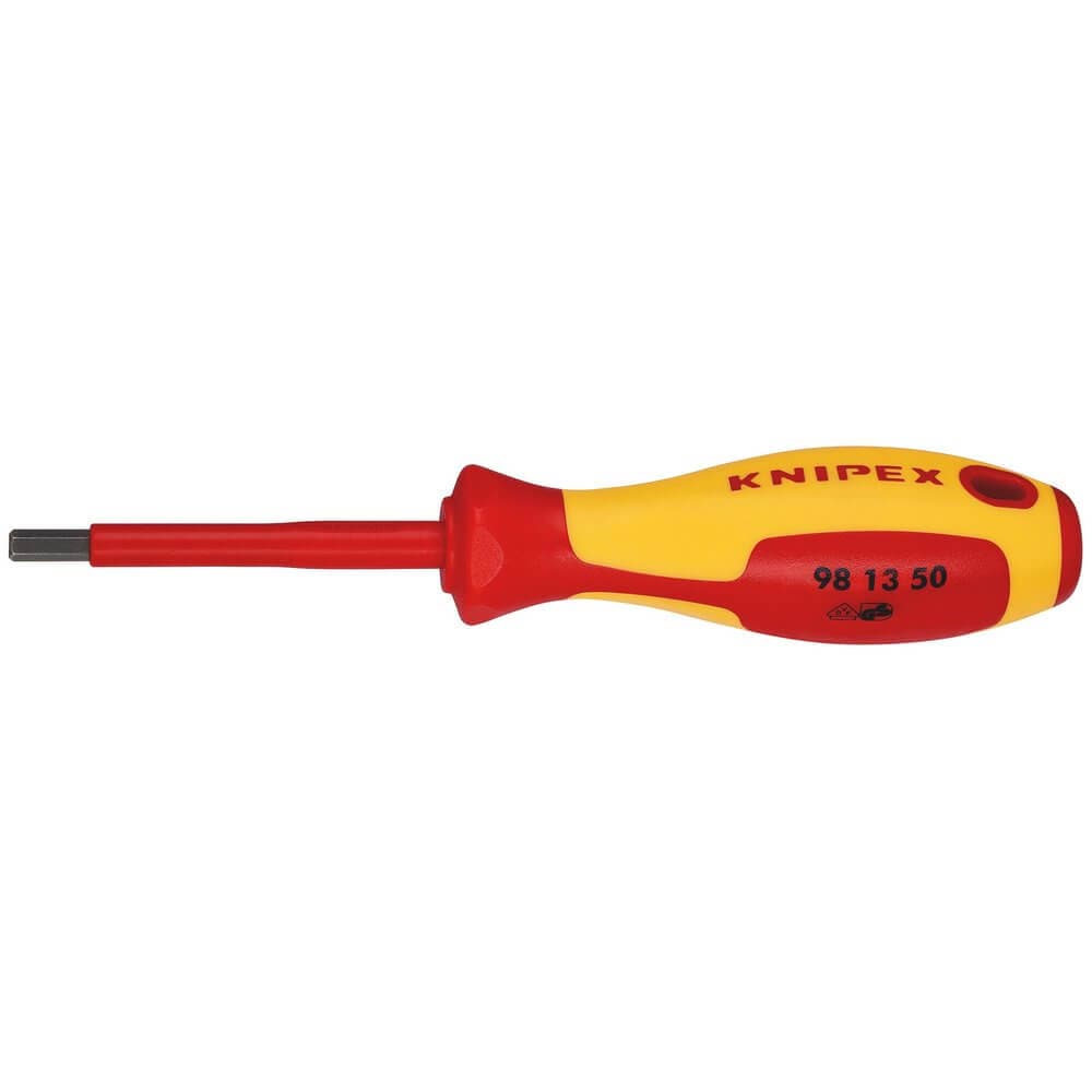 Knipex 98 13 50 Vde Insulated Hexagon Screwdriver 5.0 X 75Mm each 1 18777