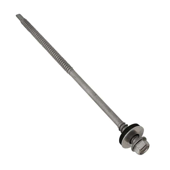 Techfast TFHW16CPSD55150L Roofing Screw - Composite Sheet To Steel - 16Mm Washer - Light Duty 5.5 X 150Mm (Box Of 100)