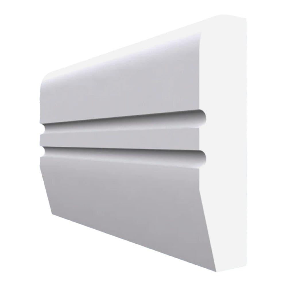 Chamfered Square C Grooved 2 MDF Dado Rail Unprimed 4200mm x 95mm x 25mm