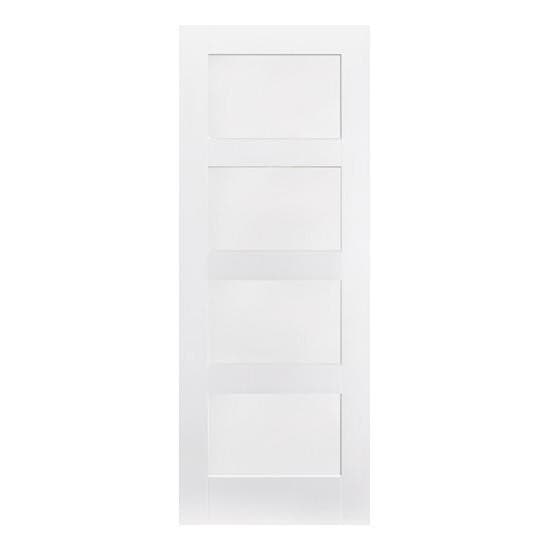 Shaker 4P White Primed Internal Door