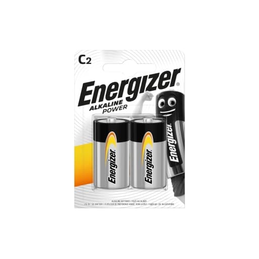 Energizer Alkaline Power C E93 BP Batteries 2 Pack