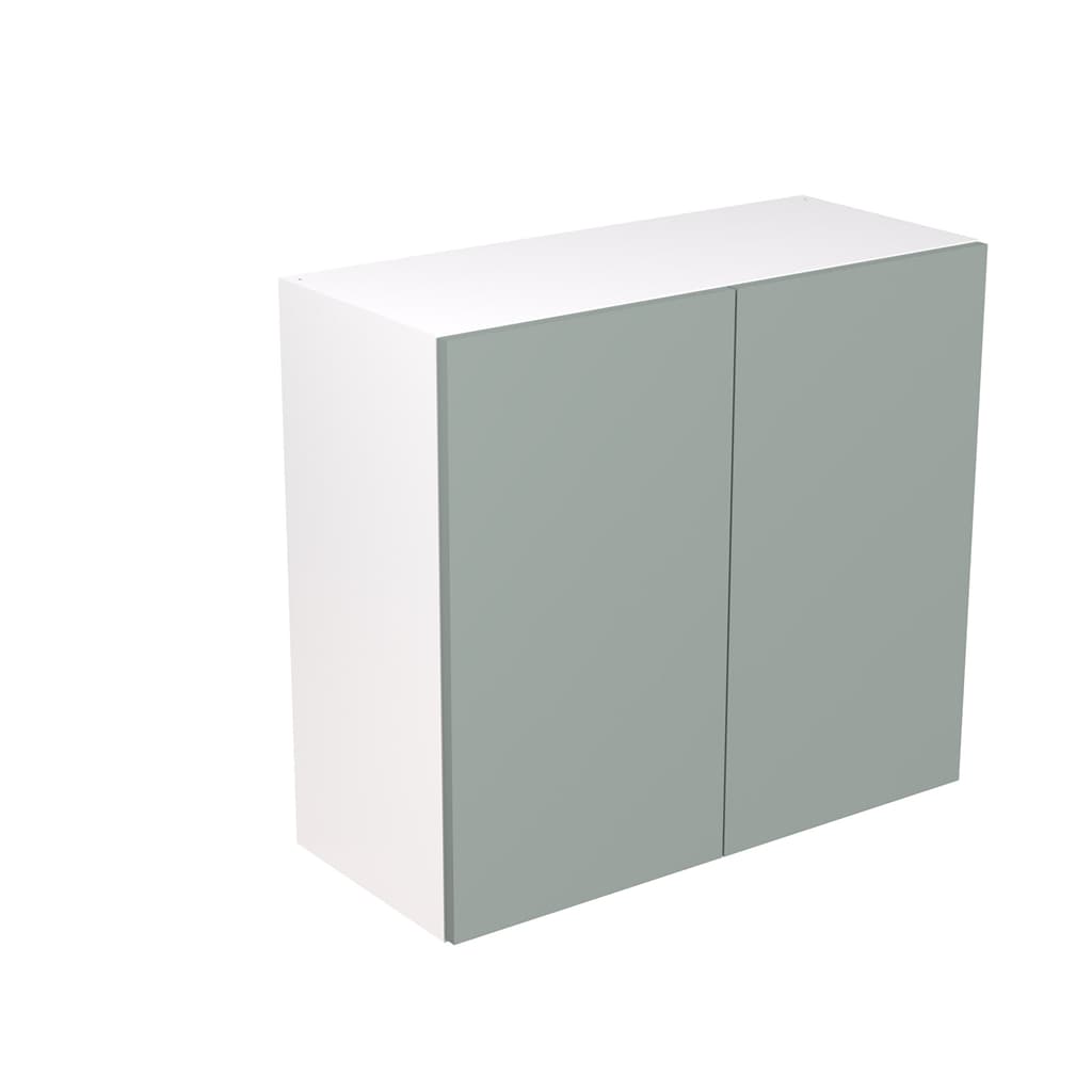 Kitchen Kit Flatpack 800 Wall Kitchen Cabinet Slab Supermatt Agave Green