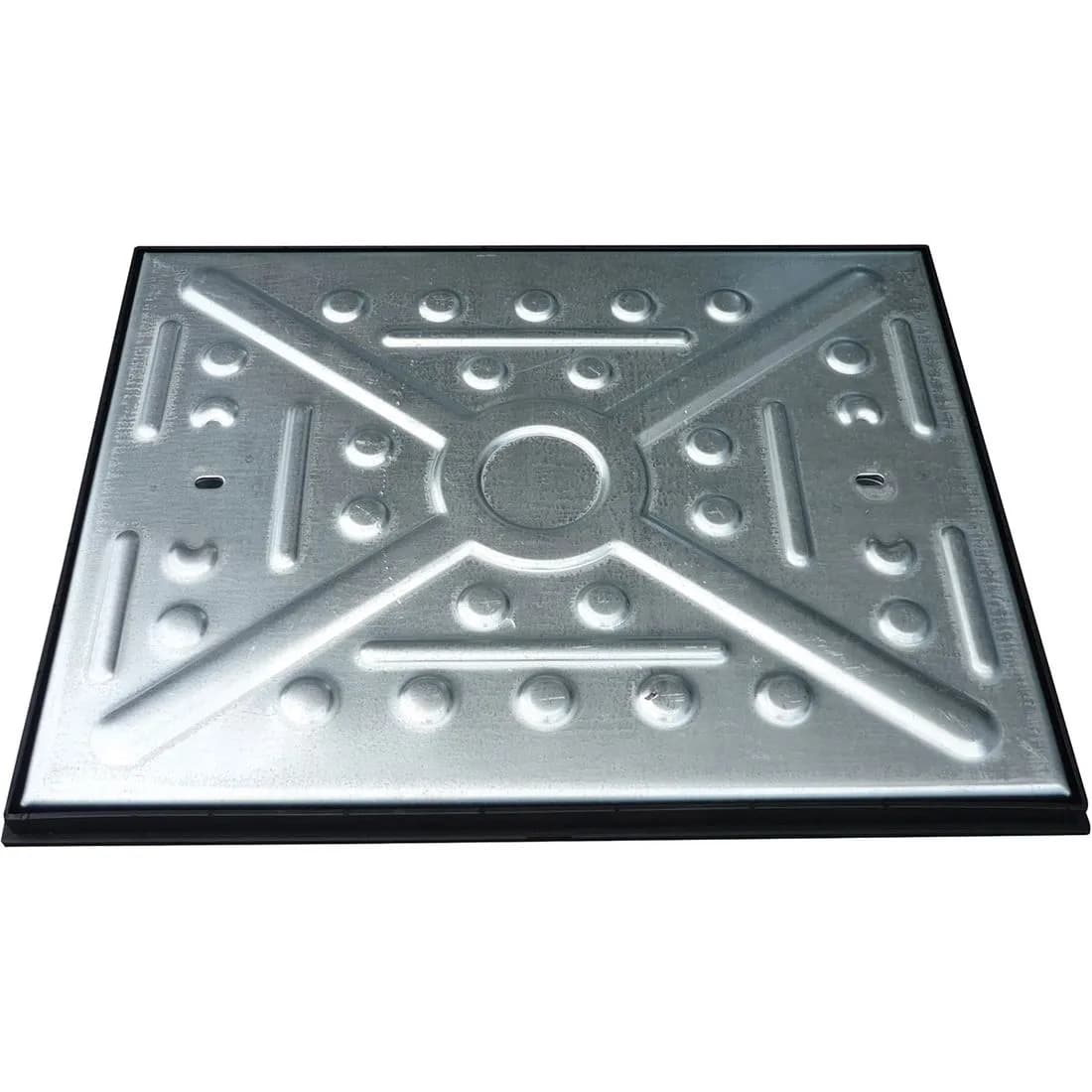 Manhole Cf 600X450 10T Gpw Galv Steel With Polyprop Frame