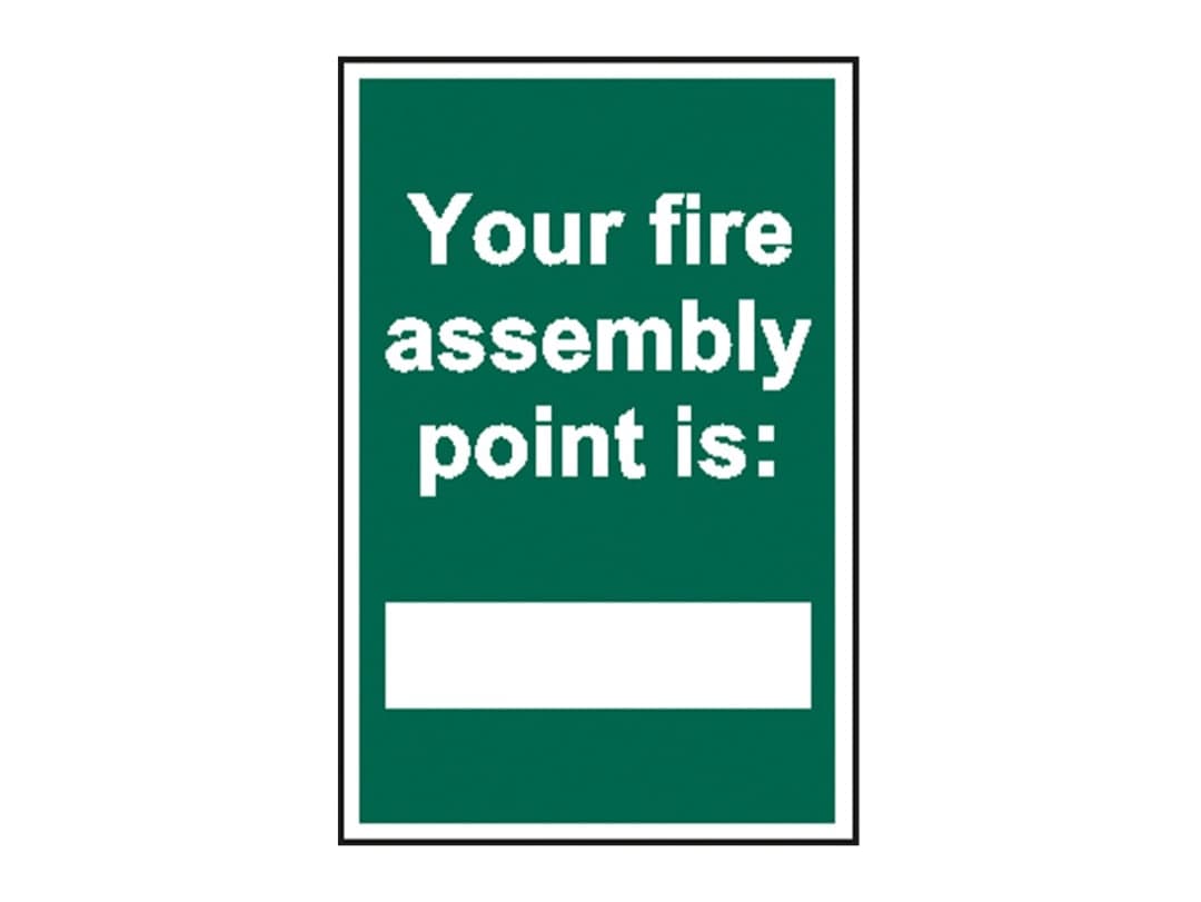 Scan Your Fire Assembly Point is - PVC Sign 200 x 300mm 1526