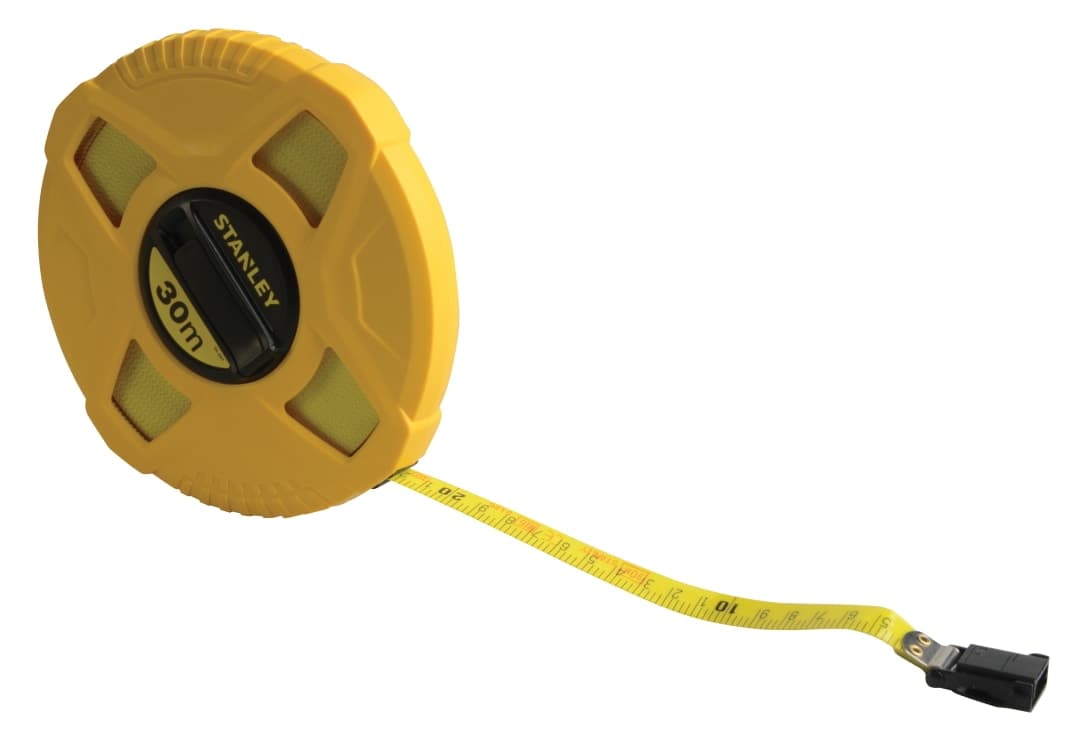 STANLEY® Hand Tools Closed Case Fibreglass Long Tape 30m (Width 13mm) 0-34-297