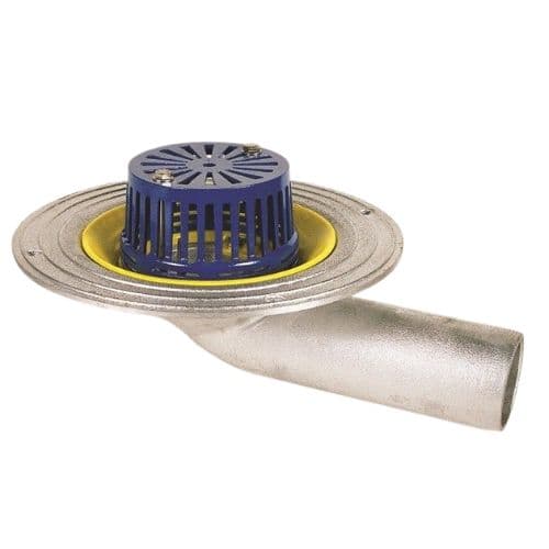 Flat Roof Outlet 90 Degree Spigot Flat Grate
