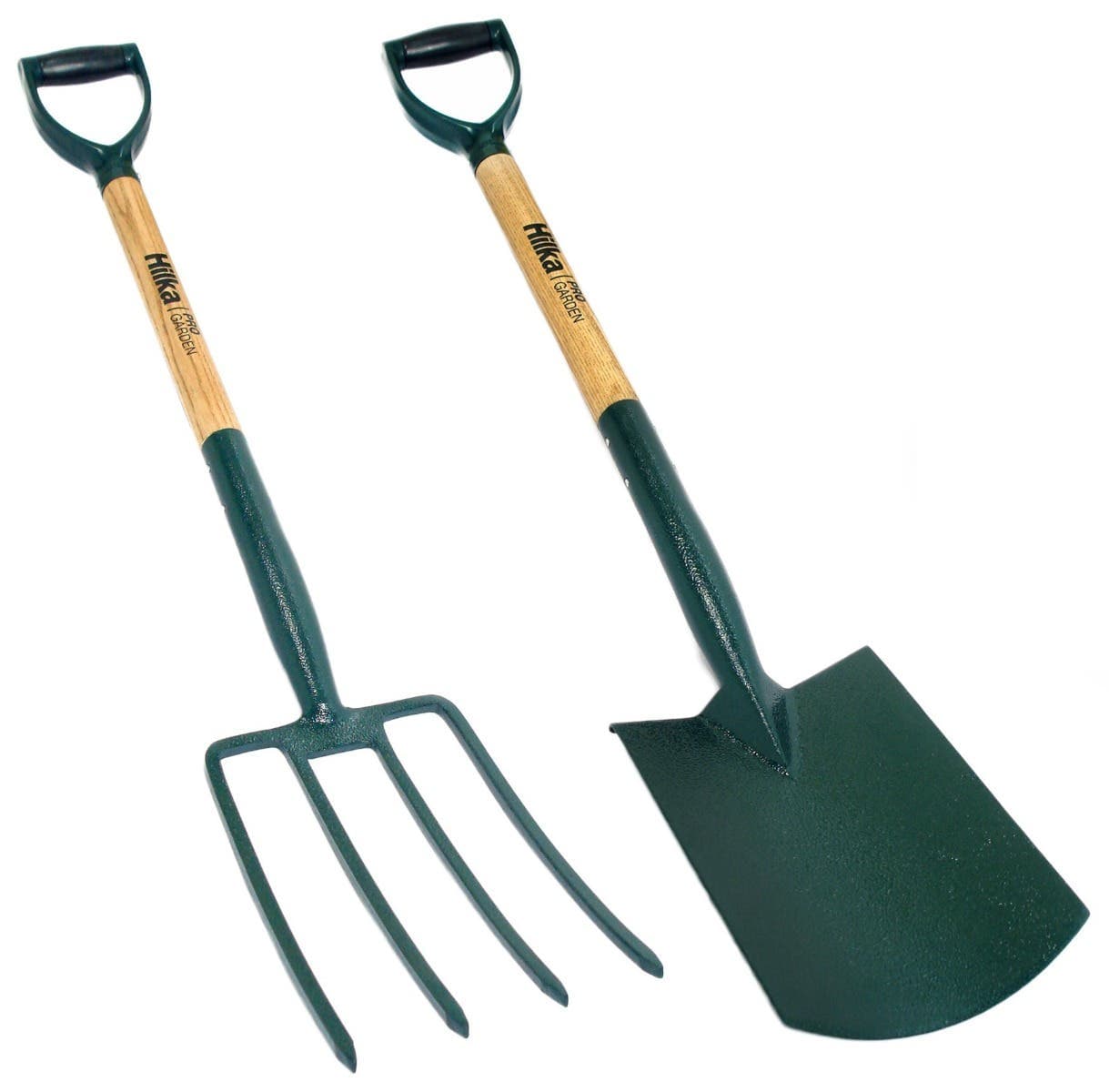 Hilka Digging Spade & Fork - Two Piece Set - Carbon Steel