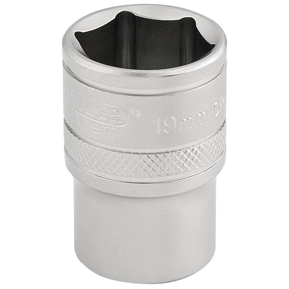 Draper Expert 16609 6 Point Metric Socket 1/2in Sq. Dr. 19Mm each