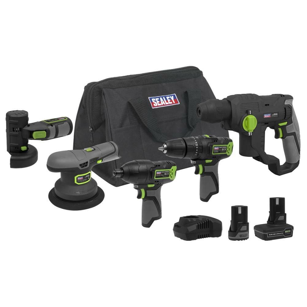 Sealey CP108VCOMBO7 5 X 10.8V Sv10.8 Series Cordless Combo Kit - 2 Batteries