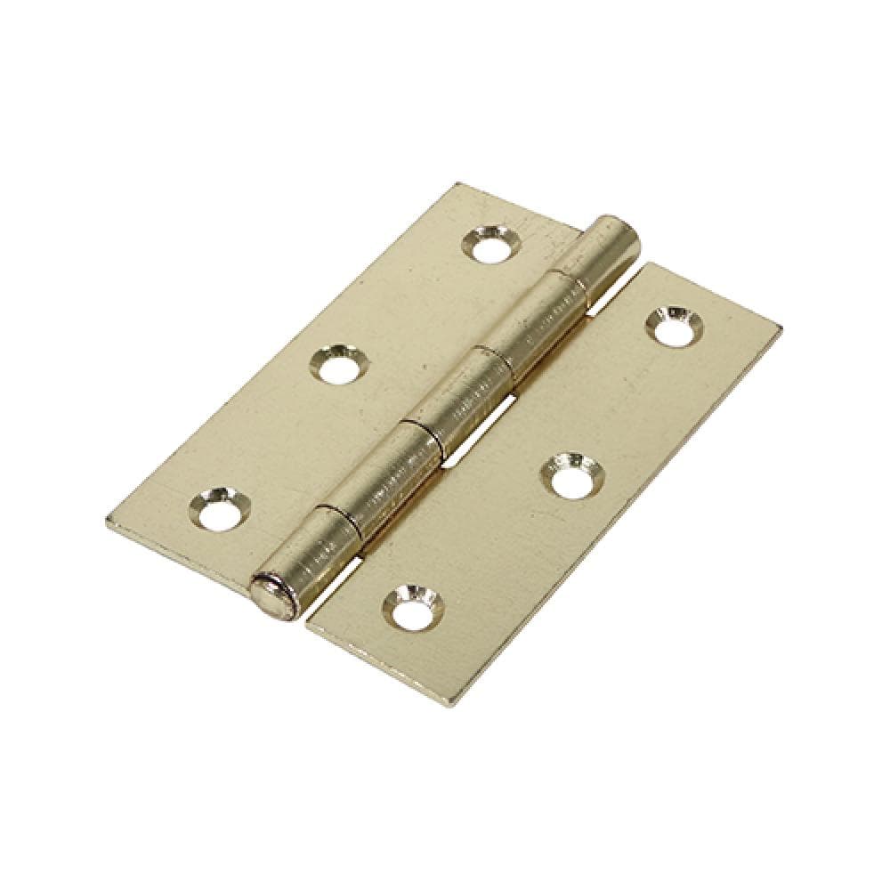 Timco 434456 Butt Hinge - Fixed Pin (1838) - Electro Brass 90 X 60