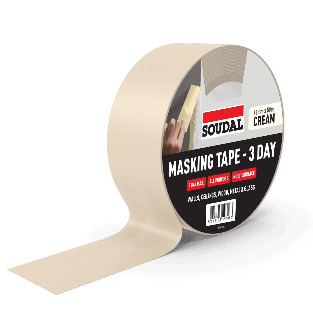 Soudal Masking Tape - 3 Day Cream 48Mm X 50M 167068
