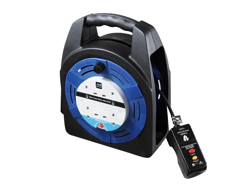 Masterplug HBT2013/4BLRCD-MP Case Reel 240V 13A 4-Socket Rcd & Thermal Cut-Out 20M