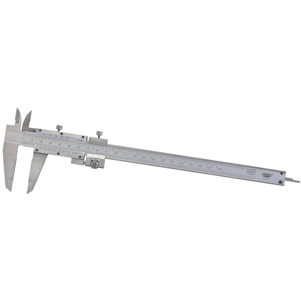 Draper Expert 52379 Vernier Caliper With Fine Adjustment 0 - 200Mm Or 8in each