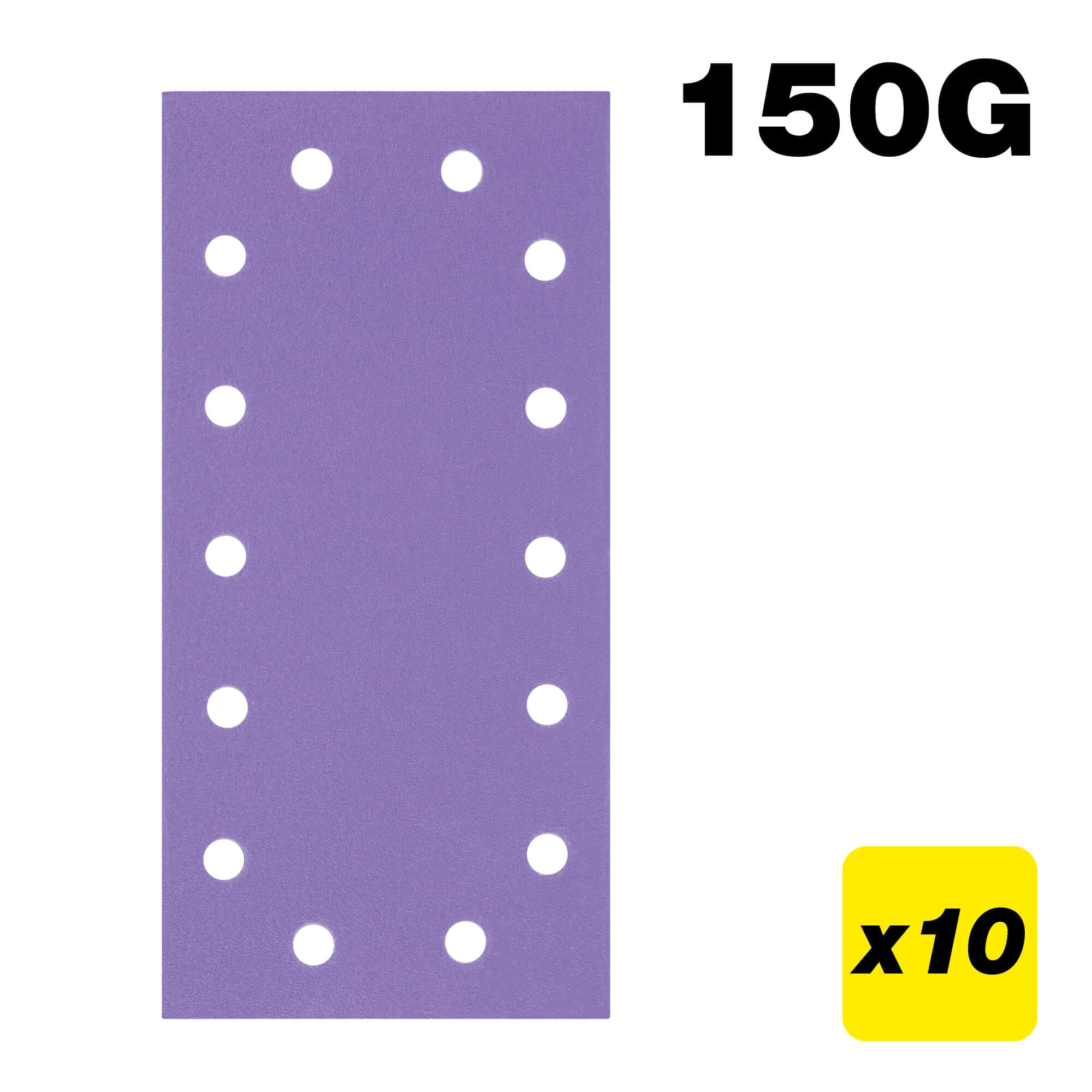 Trend 115 X 230Mm 150G Half Sheet Sanding Pad 10 Pack AB/HLF/150A