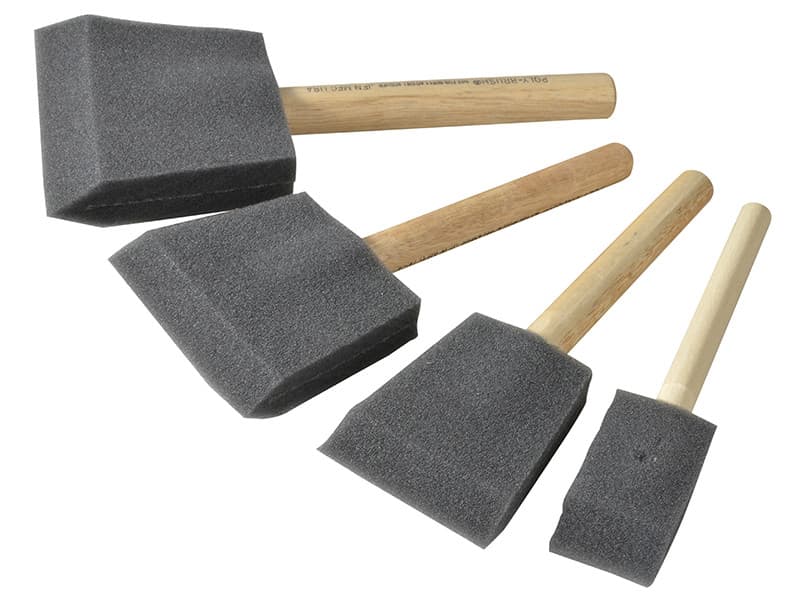 Rustins PBRUSHPACK Foam Brush Set 4 Piece
