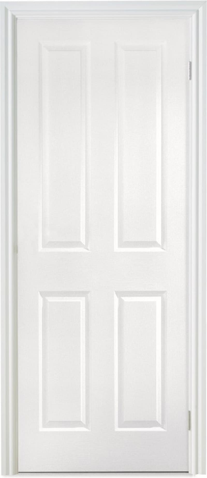 Travis Perkins White Primed 4 Panel Grained Door 2040 x 826 x 40mm